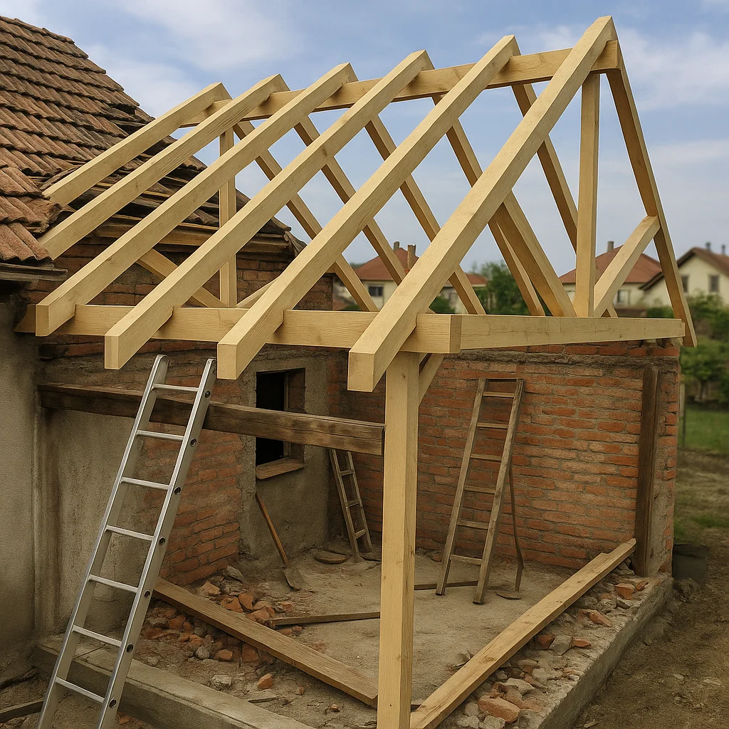 Înălțare Acoperiș - Creare Șarpantă Nouă