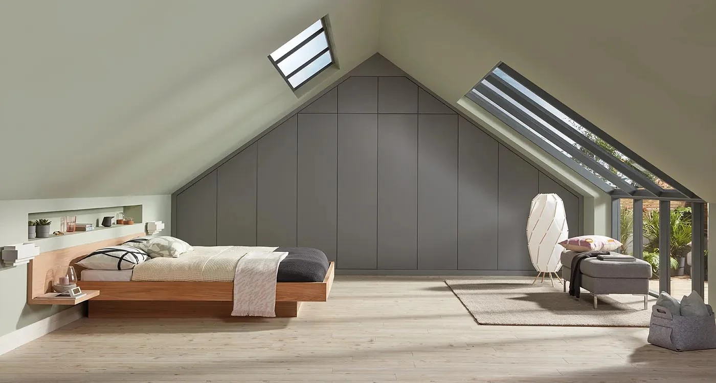 Mansardă modernă